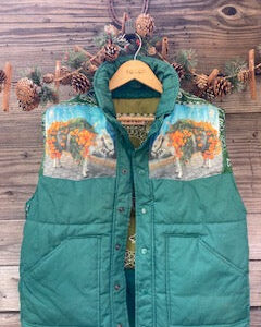 white burro XXL large puffer vest