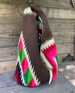beautiful vintage serape hobo