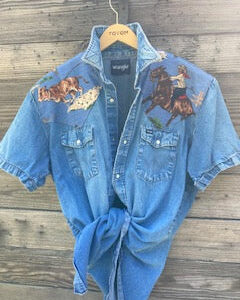 vintage blue s/s wrangler