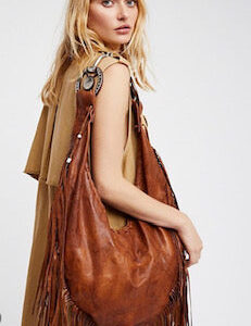 horse bit fringe shoulder bag