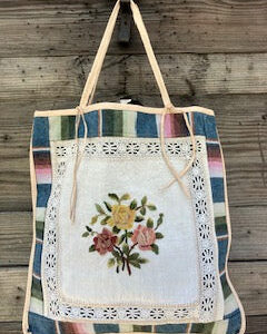 rose serape tote