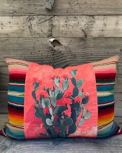 beavertail cactus pillow
